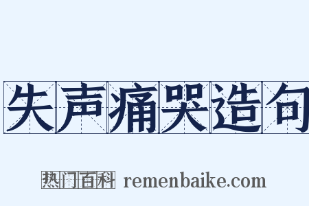 失声痛哭造句是什么意思的图片